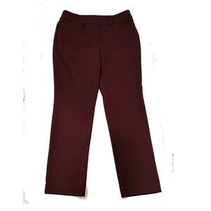 Ann Taylor Factory Deep maroon straight leg pants